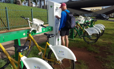 Viagens em bicicletas compartilhadas  aumentaram 180% em Uberlândia